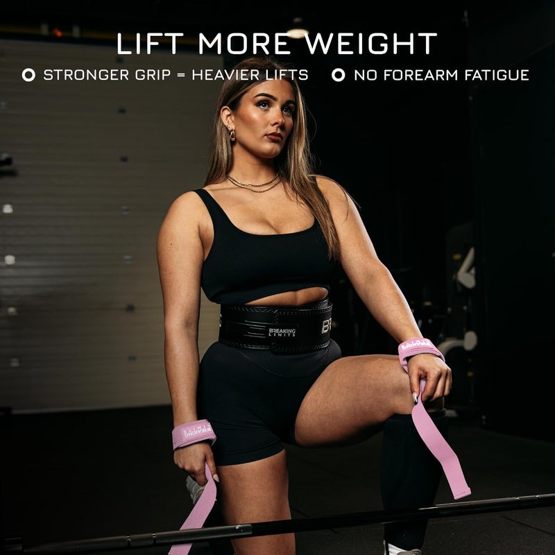 BREAKING LIMITS حزام رفع الأثقال لليد - مجموعة أحزمة رفع الأثقال للتمارين - أحزمة للمعصم لرفع الأثقال للرجال والنساء - أحزمة للجمنازيوم - Image 4
